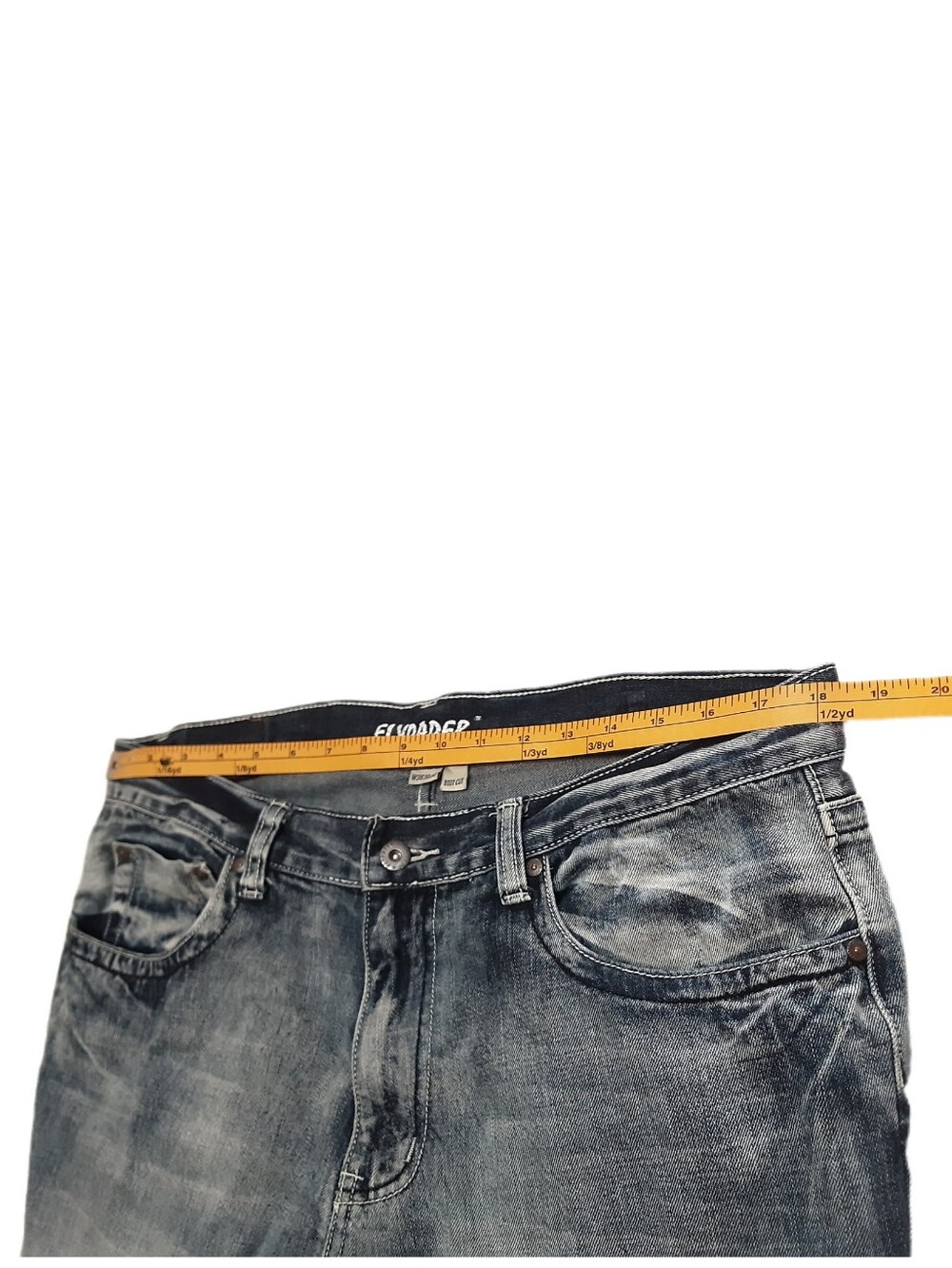 Flypaper Bootcut Distressed Jeans Mens 36W - Picture 11 of 13